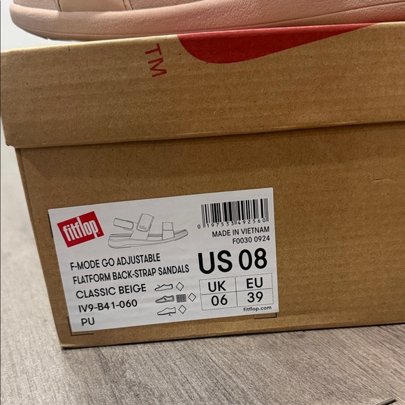 FitFlop, F-Mode Go Adjustable, Beige - Picture 7 of 11